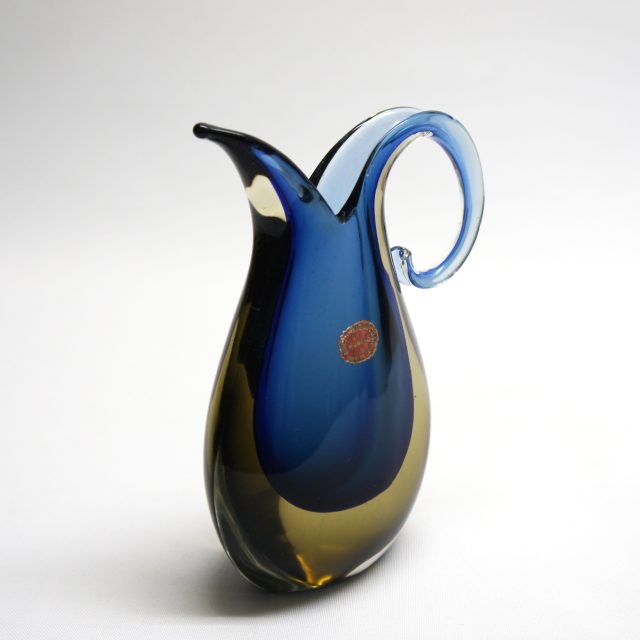 60’s Murano Italy “Archimede Seguso” Vase With Handle