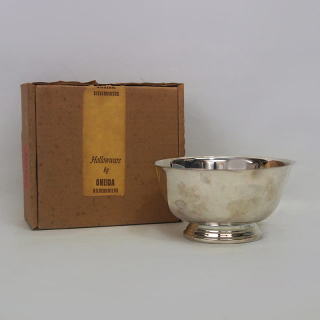 “Paul Revere” Reproduction-Oneida 6″ Silver Plate Bowl 1963