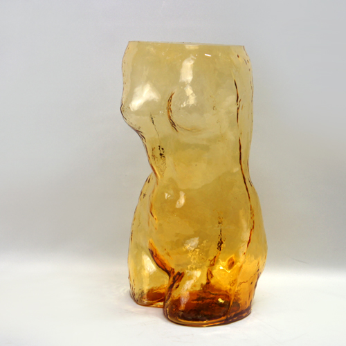 70’s “KAMEI GLASS” Woman Torso Vase