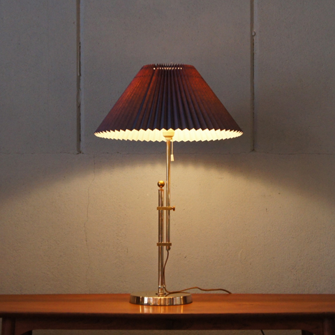60’s Sweden “BERGBOMS” Solid Brass Table Lamp