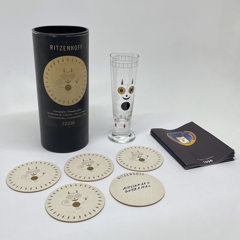 “RITZENHOFF” Schnapps Glass 1996 by “Alessandro Guerriero”