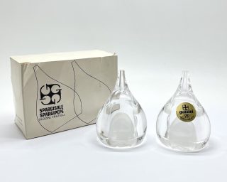 70's Vintage "guzzini" Salt & Pepper by "Luigi Massoni"