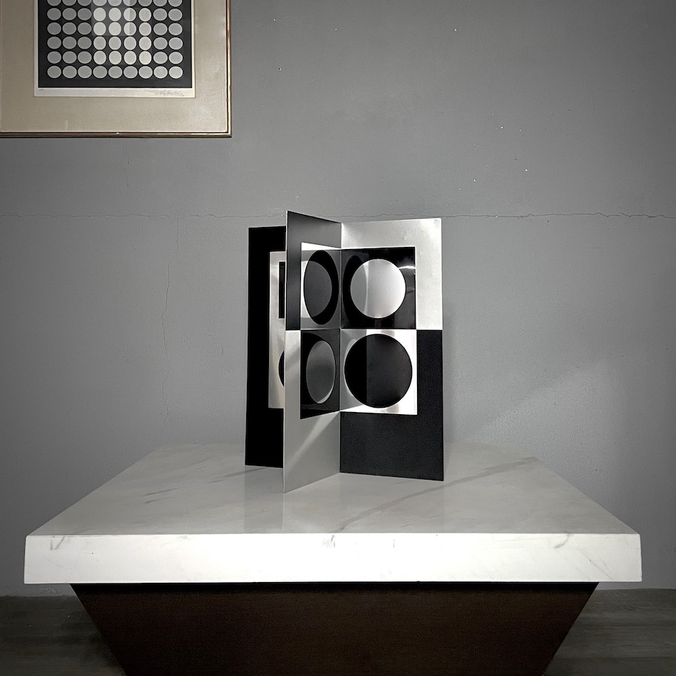 1965 “VICTOR VASARELY” Multiple Sculpture “Image-Mirror”