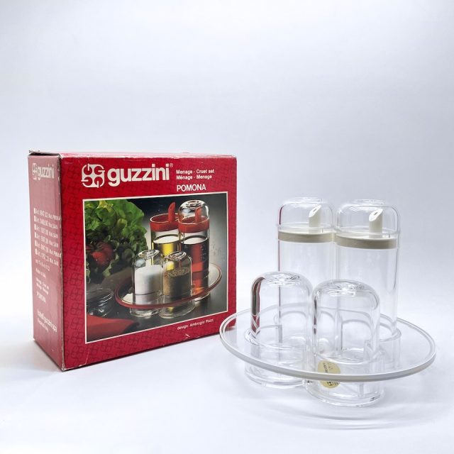 80s Vintage “guzzini” Condiment Set「Pomona」by “Ambrogio Pozzi”