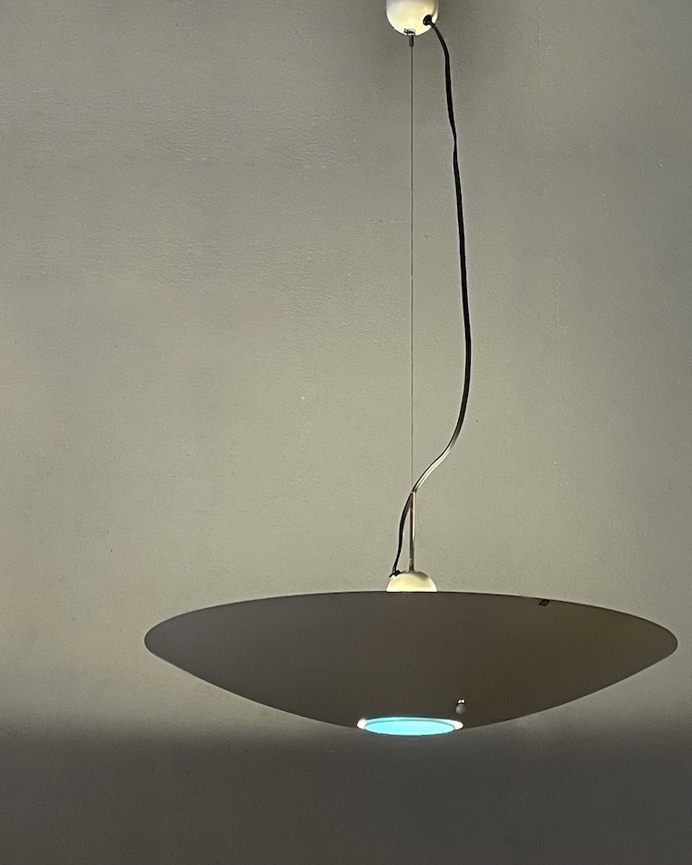 80s “yamagiwa” Large Bowl Down & Upper Lighting Pendant