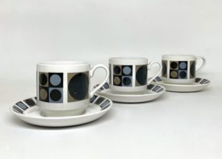 60's Vintage England "Barbara Brown" Design「FOCUS」Cup & Saucer for "Midwinter"