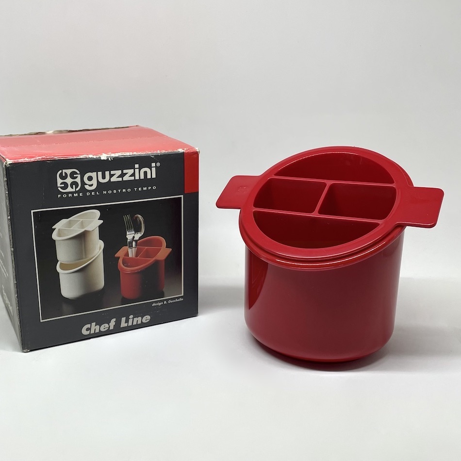 80s Vintage “guzzini” 「Chef Line : Cutlery Holder」by “Bruno Gecchelin”