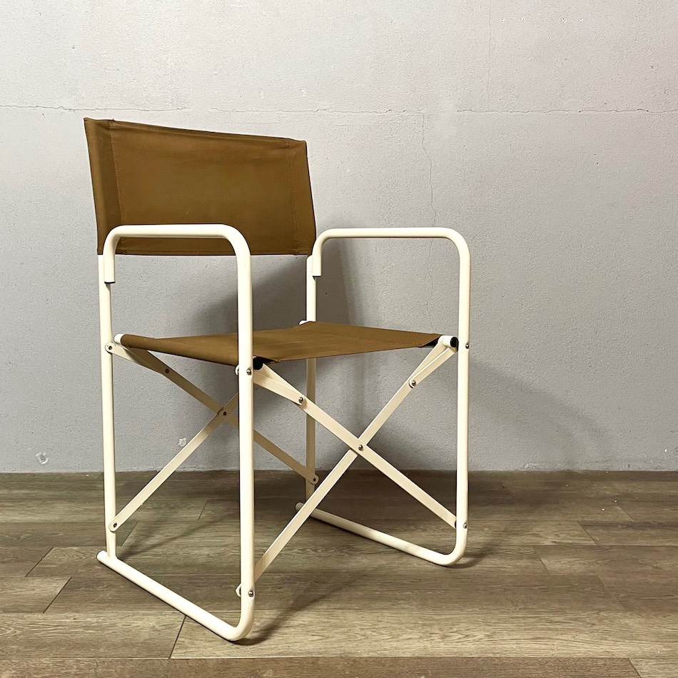 70’s Japan Vintage「Scandinavian Design」Canvas Folding Chair by “CHITOSE”