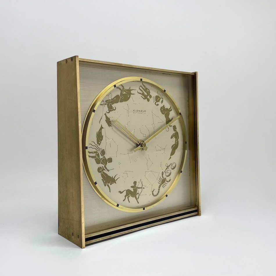 70’s West Germany “KIENZLE” Zodiac Sign Table Clock
