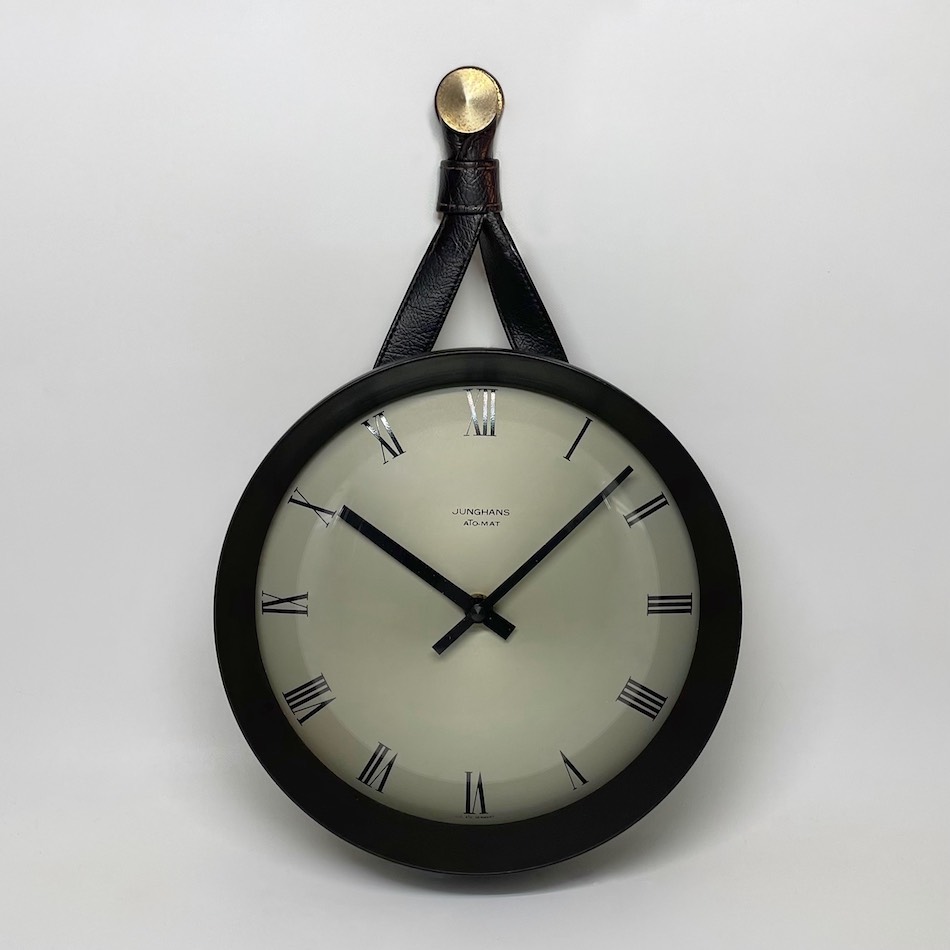 60’s West Germany “JUNGHANS” Hanging Round Case Wall Clock
